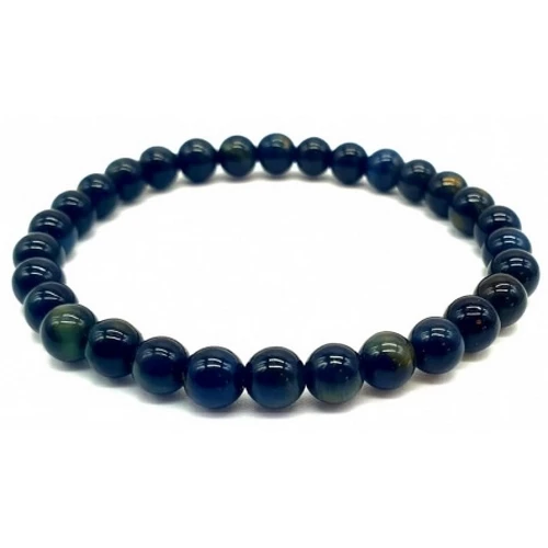 Bracelet œil de faucon perle diamètre 6mm